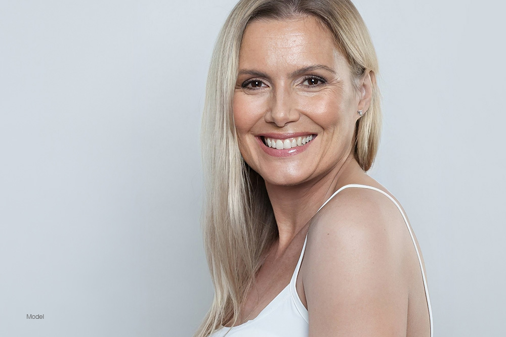 Mature woman smiling